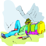 Mountain Climber Resting 2