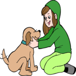 Dog with Owner 03