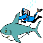 Scuba Diver & Shark 2