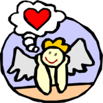 Angel Thinking About Love