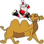 Santa Riding Camel
