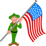 Ranger & American Flag