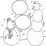 Snowmen Talking Cartoon