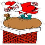 Santa on Chimney