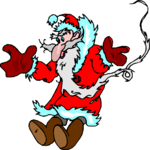 Santa Falling