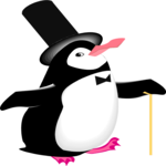 Penguin in Top Hat