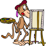 Monkey Painting