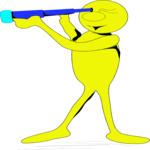 Yellow Dude with Telescope