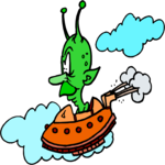 Space Alien in Ship 1