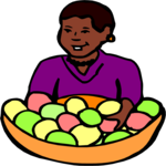 Woman with Fruit Bowl 2