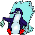Penguin with Fish 3