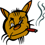 Cat Smoking a Cigar