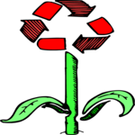Flower - Recycle Symbol