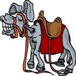 Donkey with Saddle