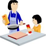 Child Cooking With Mom 2