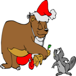 Santa - Bear & Beaver