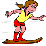 Future Girl on Skateboard