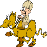 Man Riding Camel