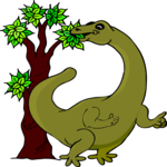 Dinosaur Eating Tree