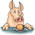 Pig with Dinner