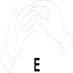 Sign Language E