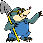 Mole with Shovel