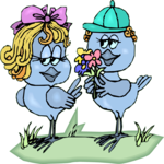 Bird Giving Flowers
