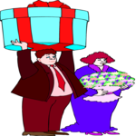 Couple with Gifts