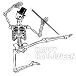 Happy Halloween Skeleton