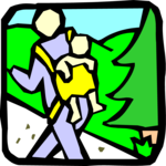 Hiker with Child