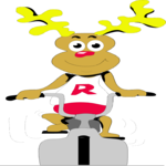 Reindeer on Exercise Bike 1