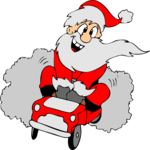 Santa in Car