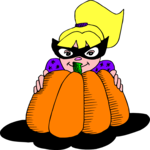 Girl & Pumpkin 2