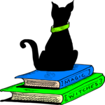 Cat on Books 1