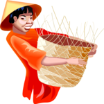 Vietnamese with Basket