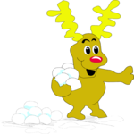 Reindeer Snowball Fight 10