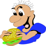 Eating a Hamburger 1