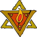 Star of David & Flame