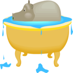 Hippo Bathing 3
