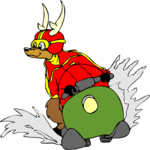Reindeer on Snowmobile 2