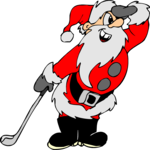 Santa Golfing 3