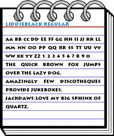 LiddieBlack Font