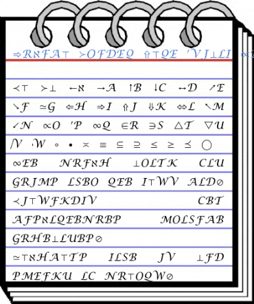 Lucida Bright Math Symbol Font