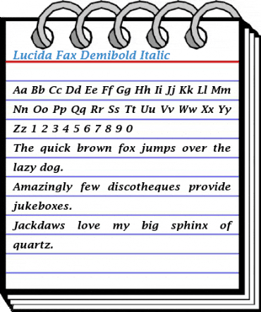 Lucida Fax Font