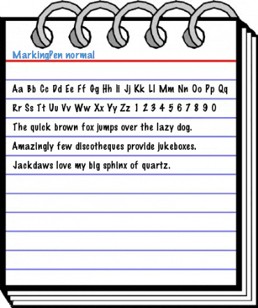 MarkingPen normal Font