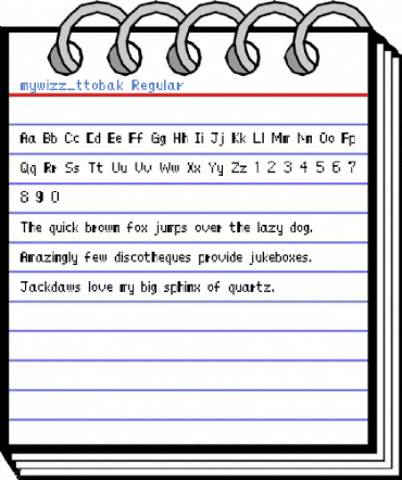 mywizz_ttobak Regular Font