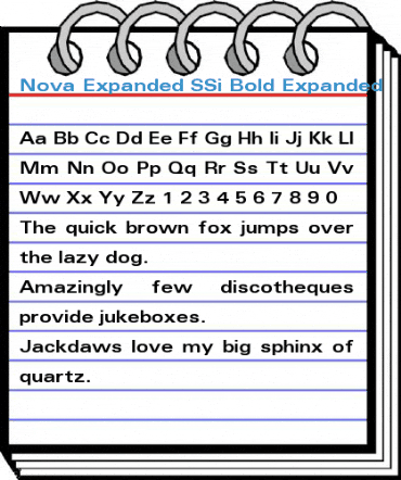 Nova Expanded SSi Font