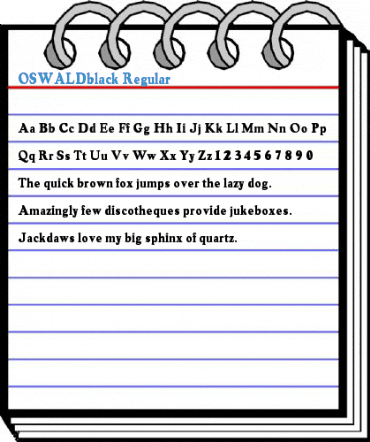 OSWALDblack Regular Font