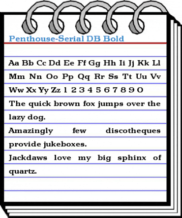 Penthouse-Serial DB Font