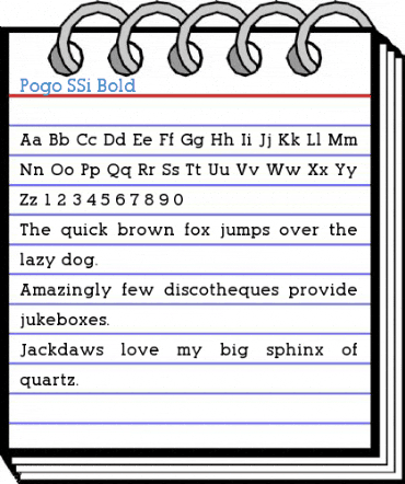 Pogo SSi Bold Font